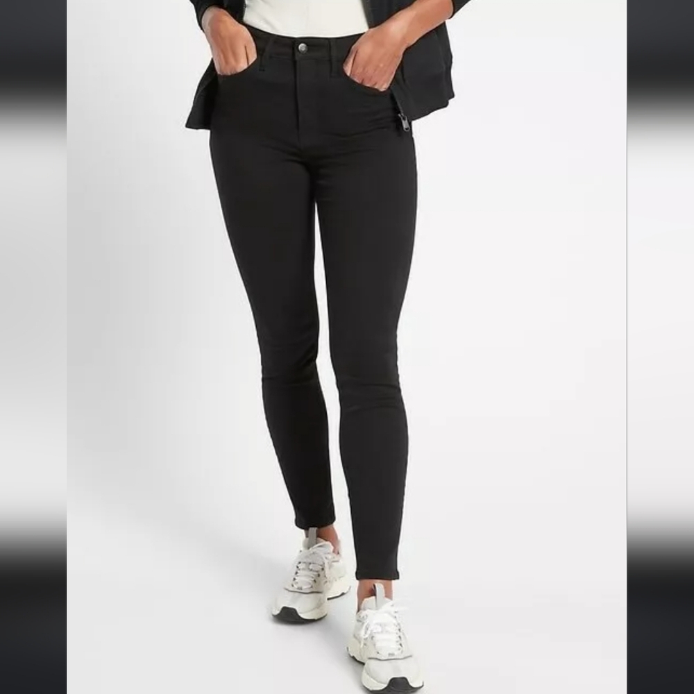 Athleta Flex Ultra Skinny Black Jeans With Pockets